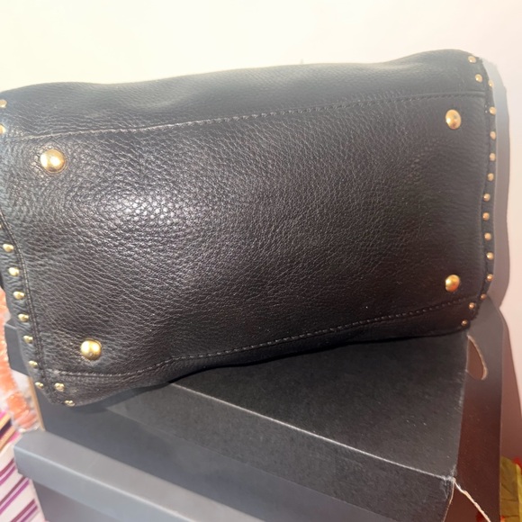 Michael Kors Black Studded Handbag - Picture 3 of 6